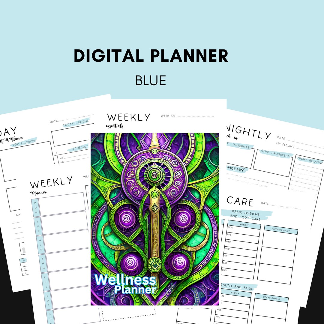 Printable Wellness Planner - Weekly & Daily Planning, Self-care ...