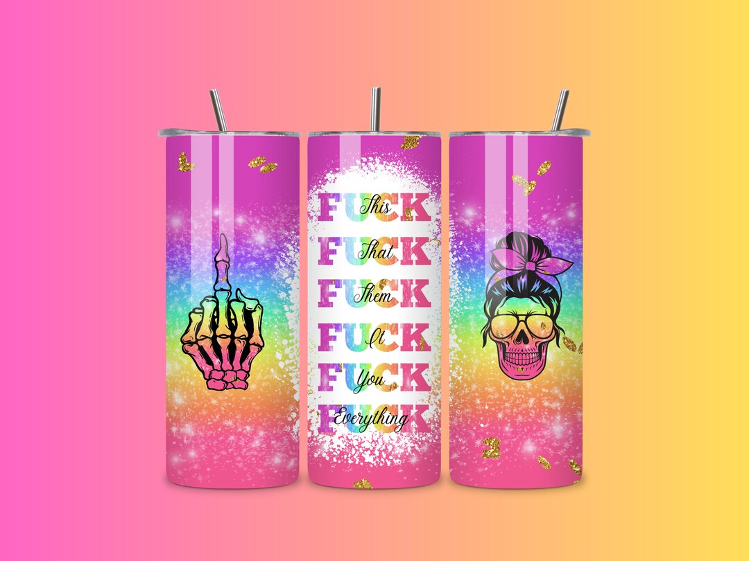 Funny Anti Valentines Day Dark Humor Gifts Sarcastic Tumbler Rainbow