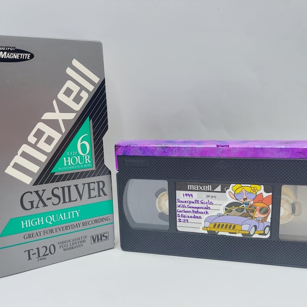 1999 Powerpuff Girls 5 Episodes With Original Commercials VHS Mixtape