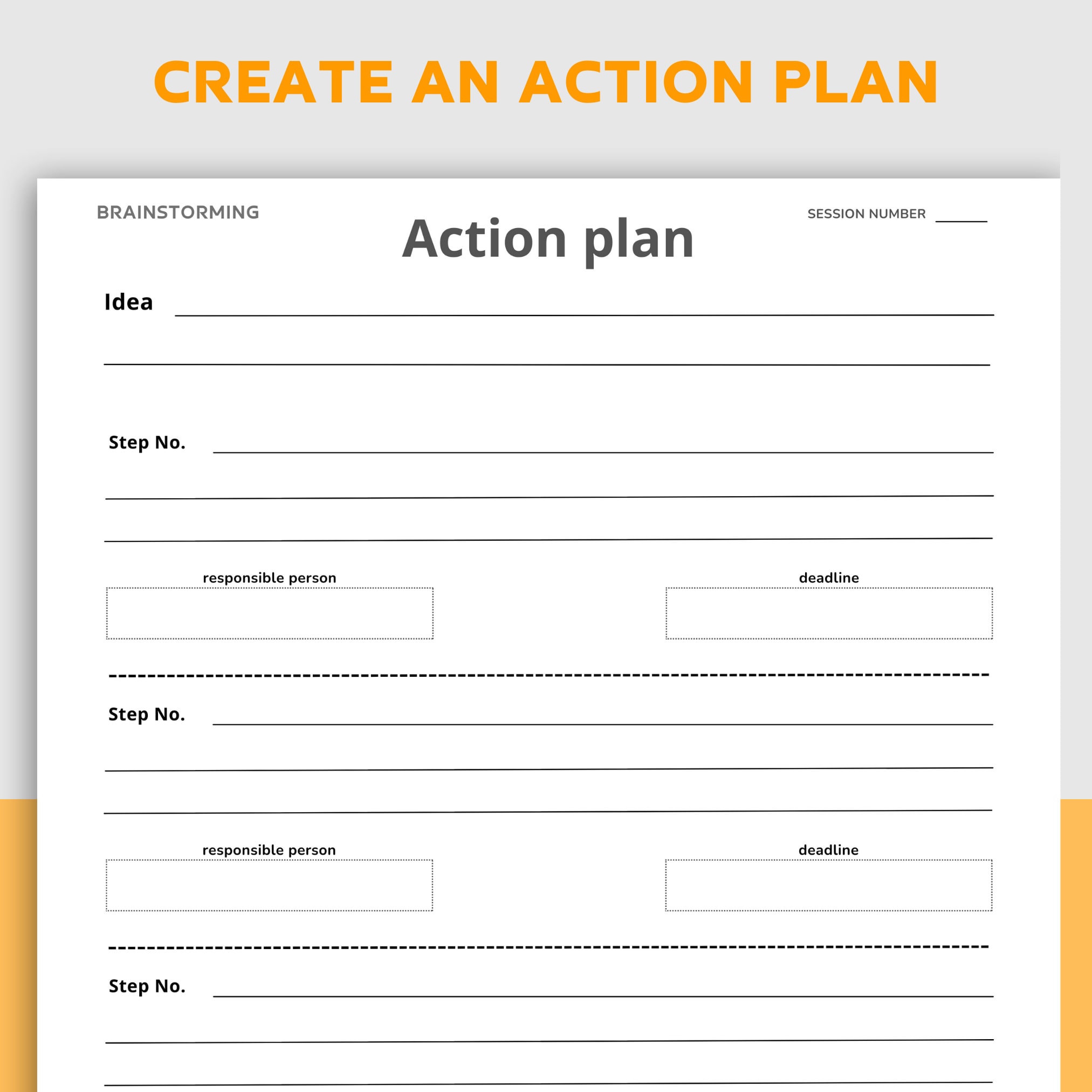 Printable Brainstorm Template | Product Idea Brainstorming Sheets ...