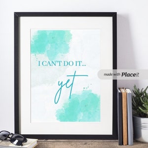 Inspirational Wall Art - Power of Yet