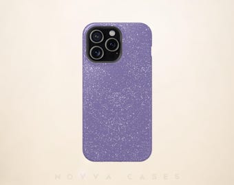Purple Speckled Tough Phone Case, Protective Cover