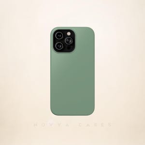 Sage Green Impact Resistant Phone Case: Sleek Protective Cover