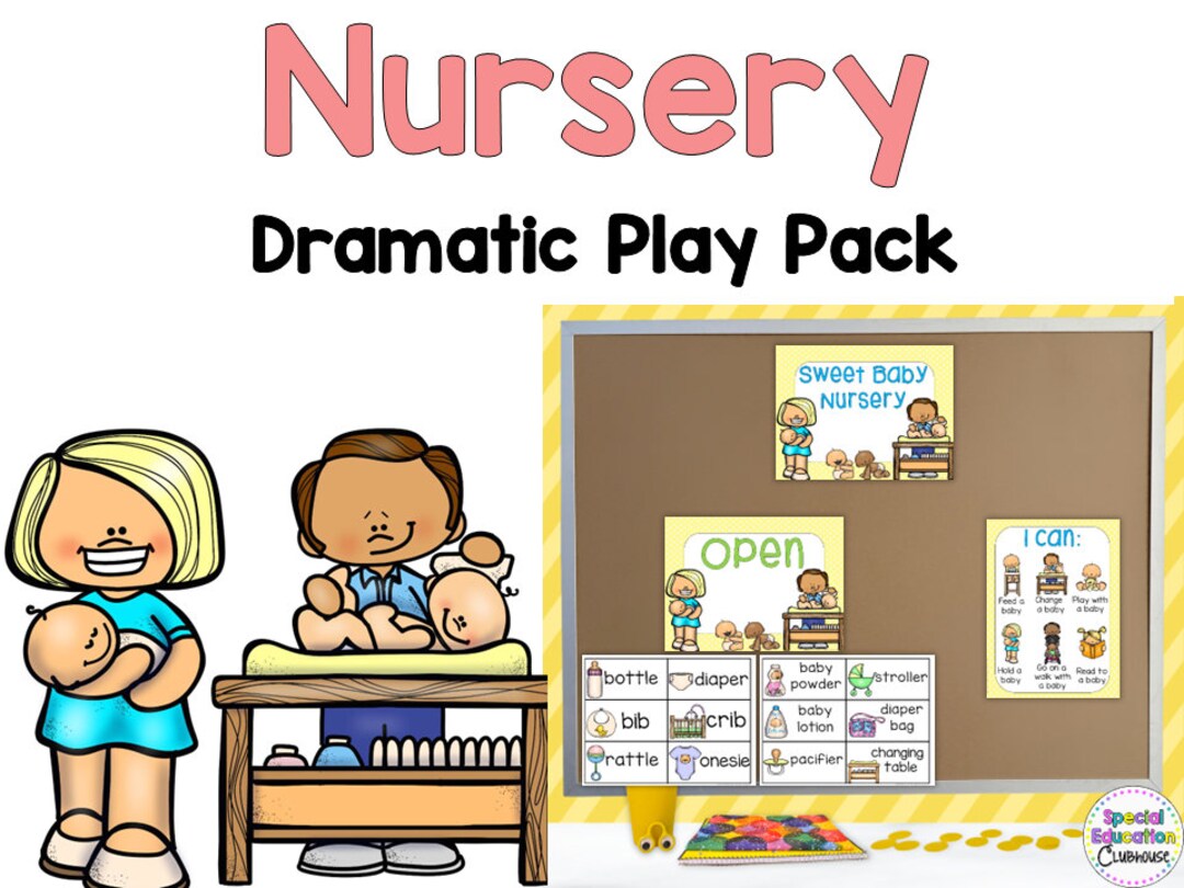 Baby Nursery Dramatic Play Set for Preschool and Special Education - Etsy