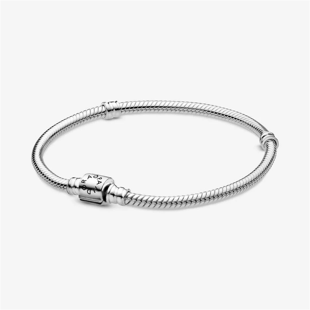 Pandora Snake Chain Charms Bracelet S925 Sterling Silver Etsy Canada