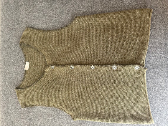 Women’s Vintage Green Sweater Vest - image 6