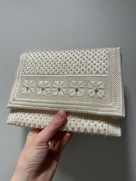 Vintage Ladies Handmade Beaded Clutch