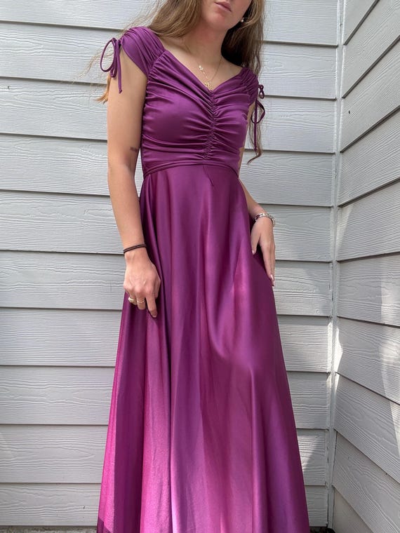 Vintage Ladies 'JC Penney' Purple Maxi Dress - Etsy Canada