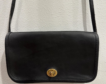 Vintage Coach Black NYC Dinky Penny Pocket Bag