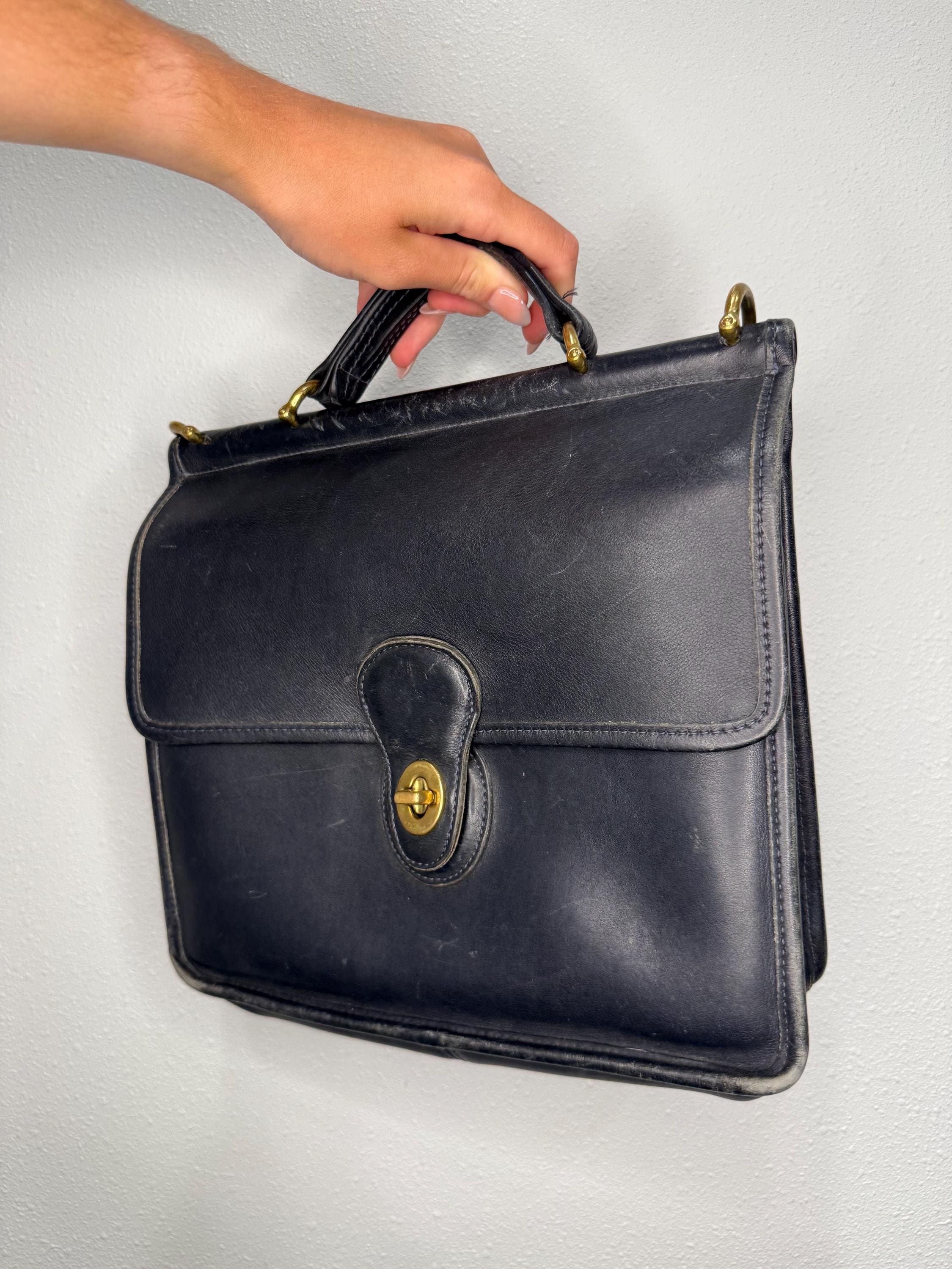 Vintage Coach 9927 Black/ Navy Willis Crossbody Bag - Etsy