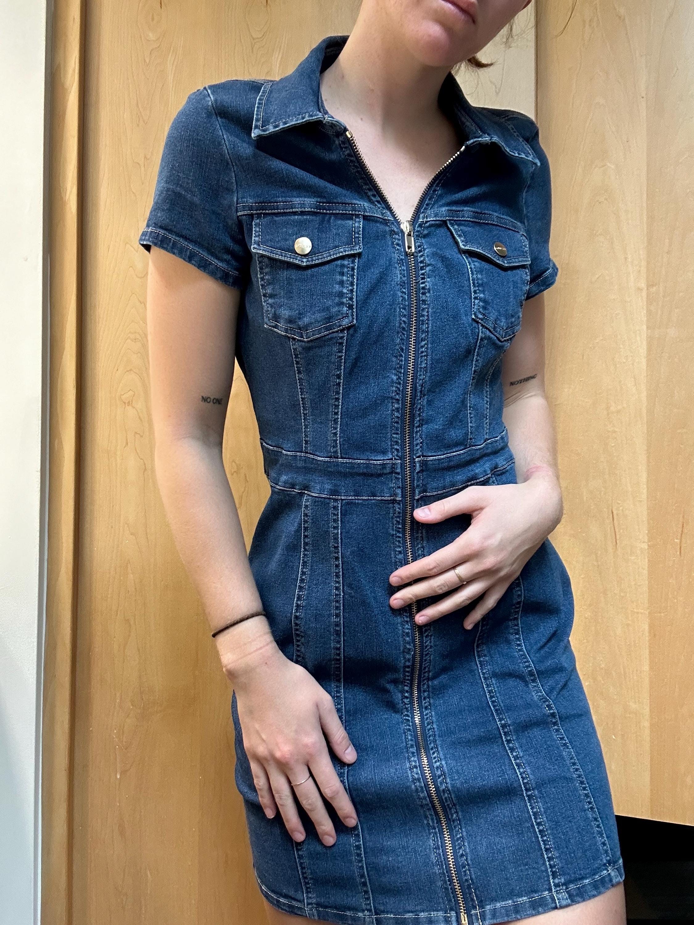 Women's Large 'guess' Denim-like Dress - Etsy Women's Large 'guess' Denim-like Dress - Etsy
