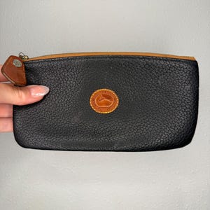 Vintage Black Leather Dooney & Bourke Money Pouch
