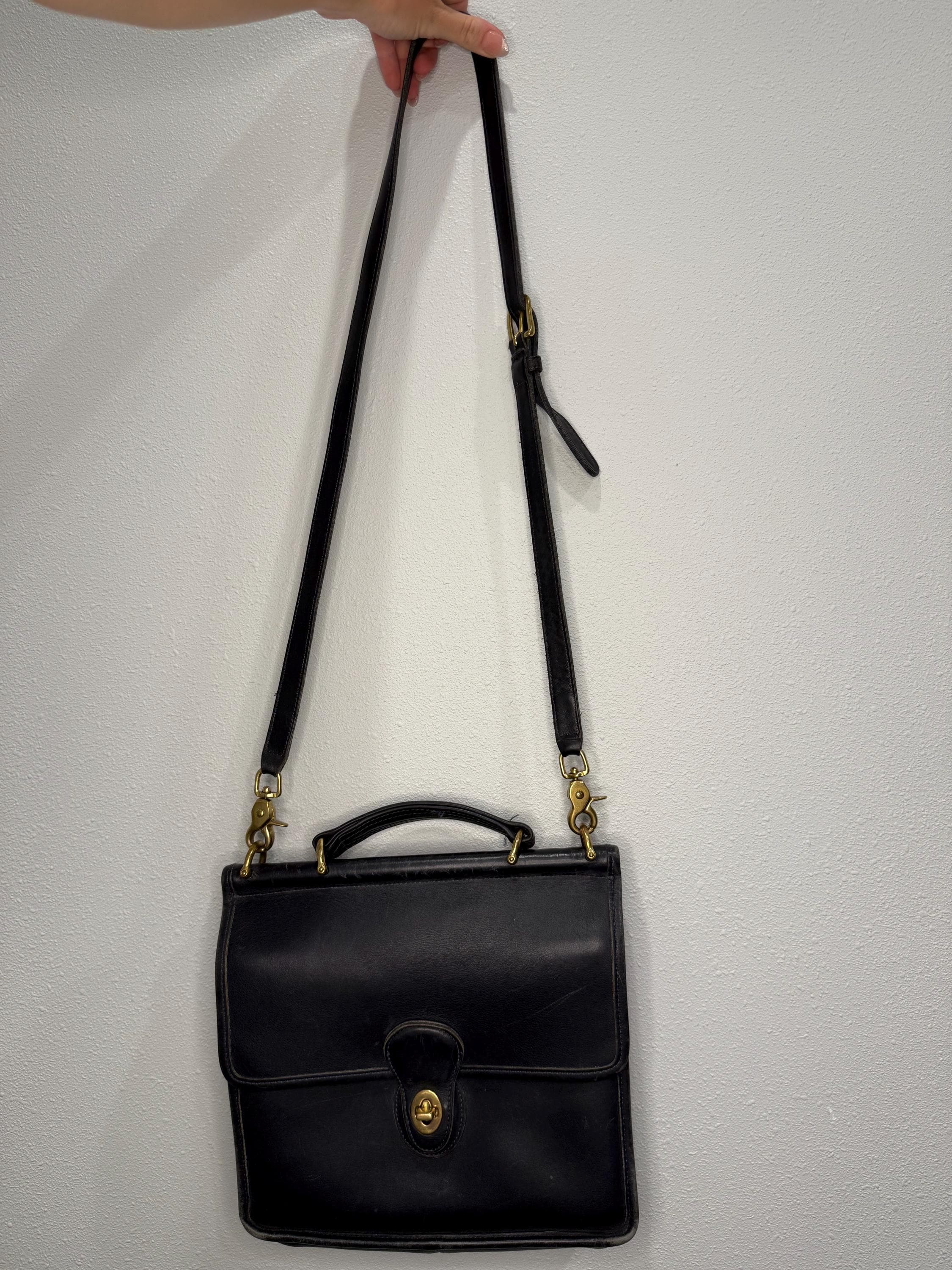 Vintage Coach 9927 Black/ Navy Willis Crossbody Bag - Etsy