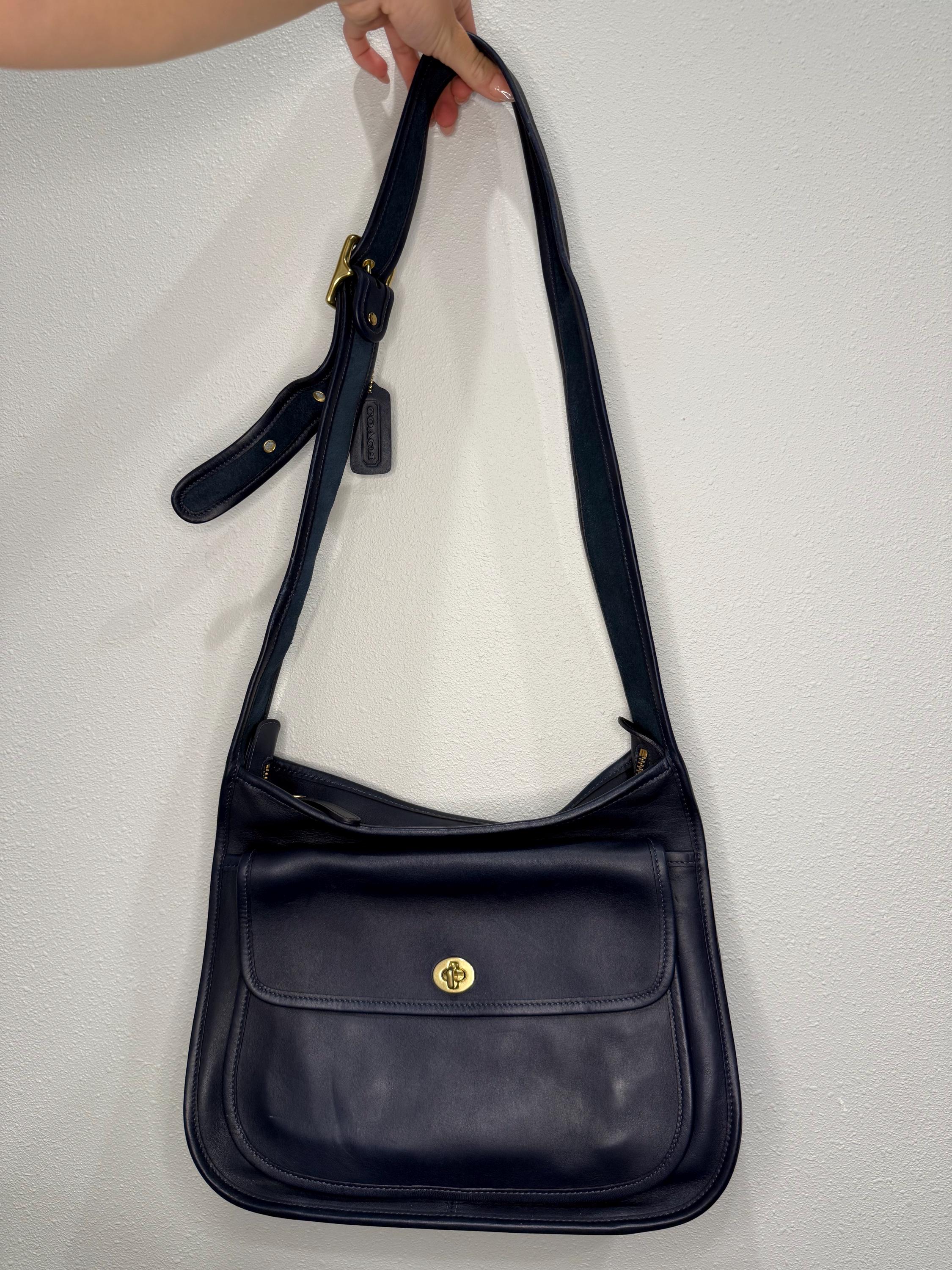 Vintage Coach Taft Blue Crossbody 9980 - Etsy