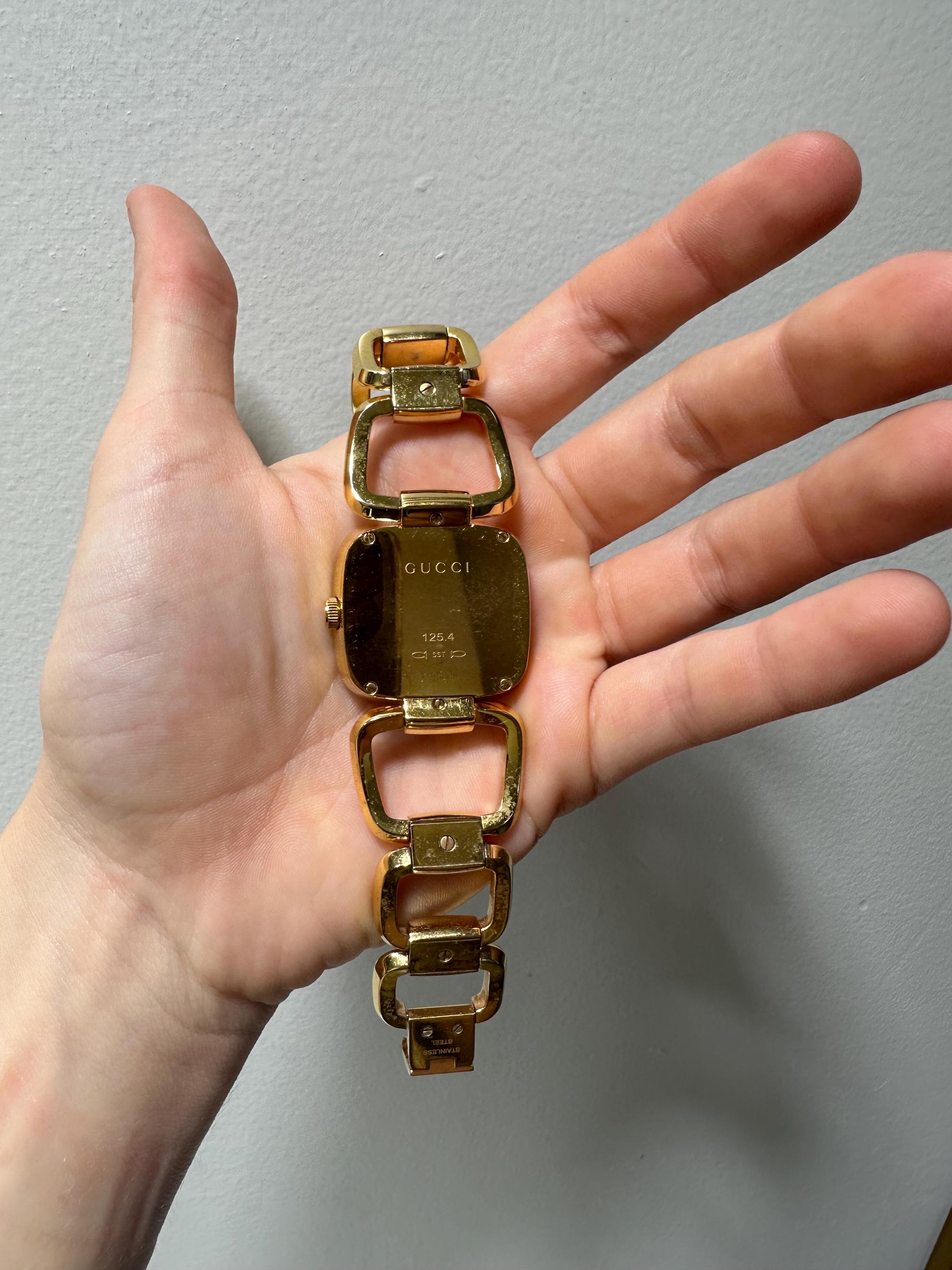 Gucci G Brown Dial Gold-tone Ladies Watch - Etsy