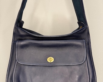 Vintage Coach Taft Blue Crossbody 9980