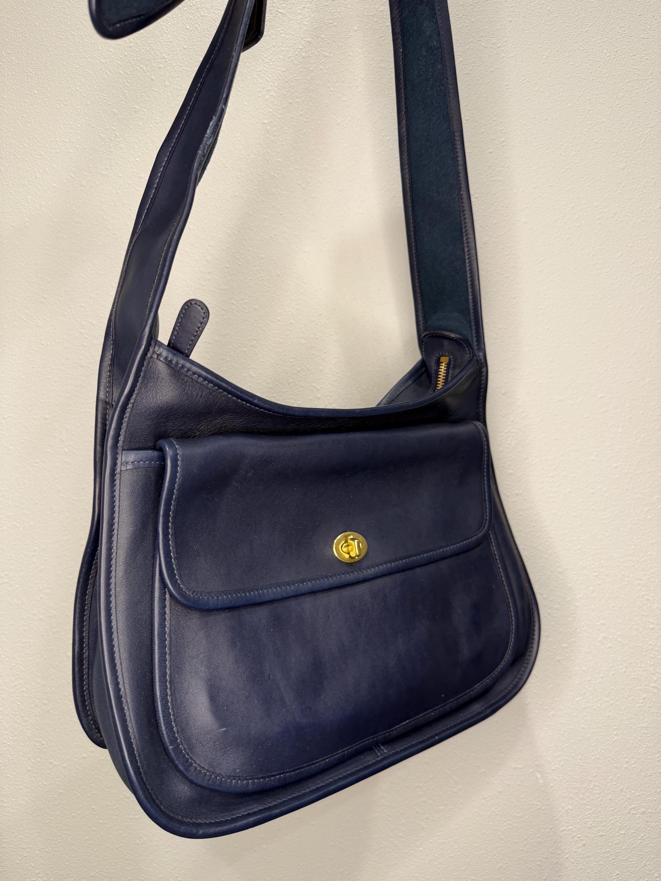 Vintage Coach Taft Blue Crossbody 9980 - Etsy