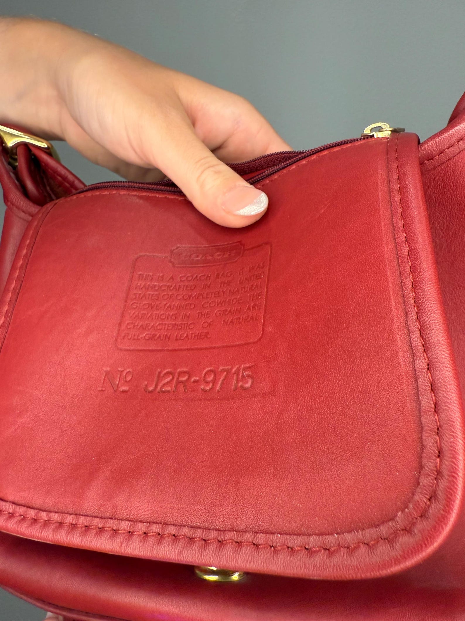 Vintage Coach 9715 Red Legacy Companion Shoulder Bag - Etsy