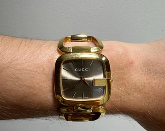 Gucci G Brown Dial Gold-tone Ladies Watch - Etsy