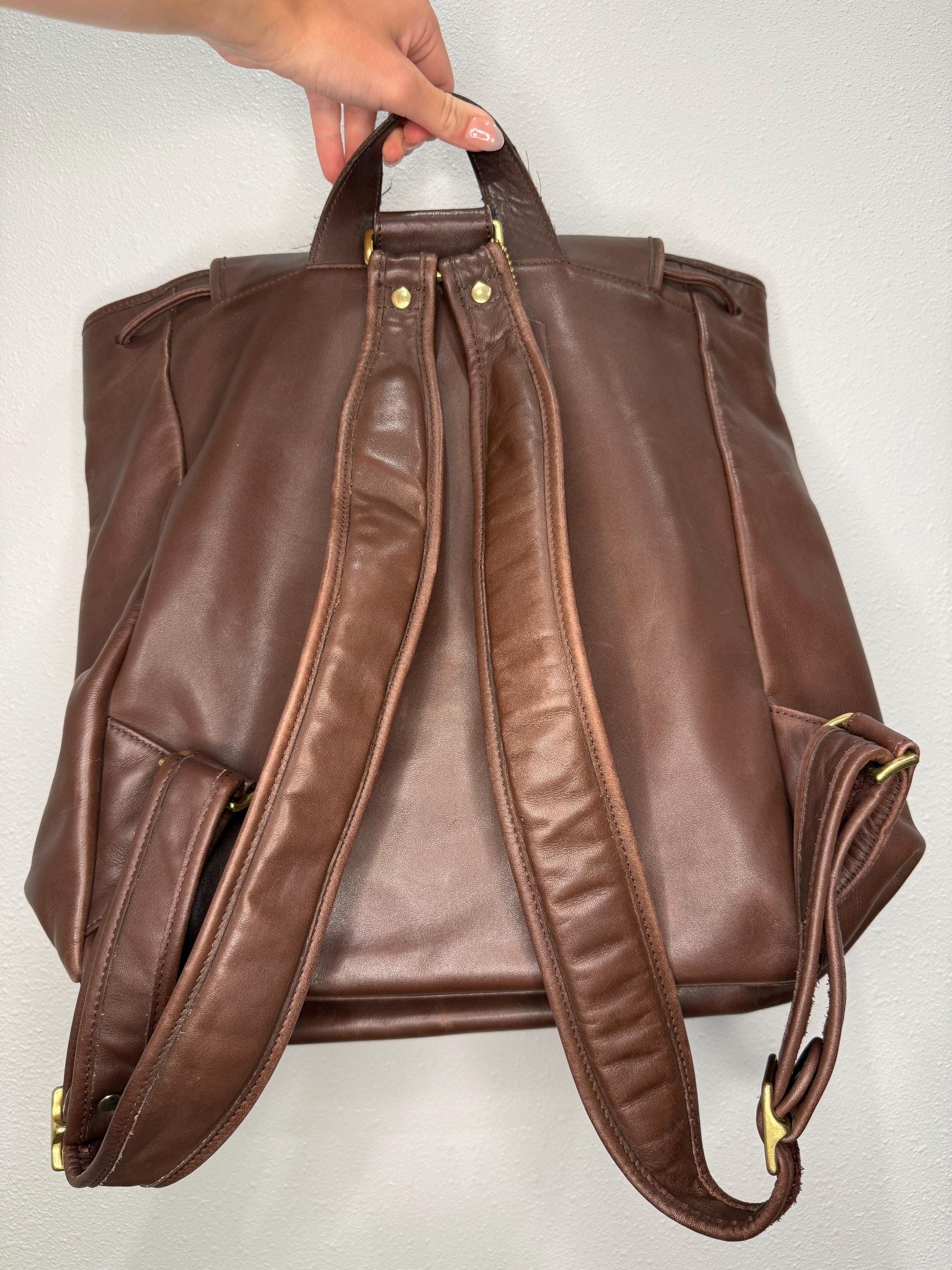 Vintage Brown Coach 5099 X-large Backpack - Etsy