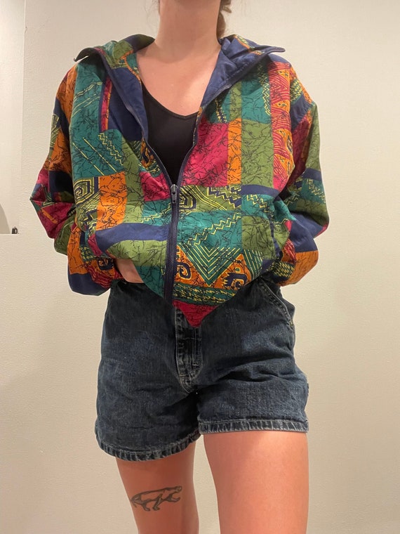 Vintage 80’s Multicolor Lightweight Jacket