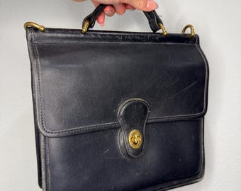 Vintage Coach 9927 Black/ Navy Willis Crossbody Bag - Etsy