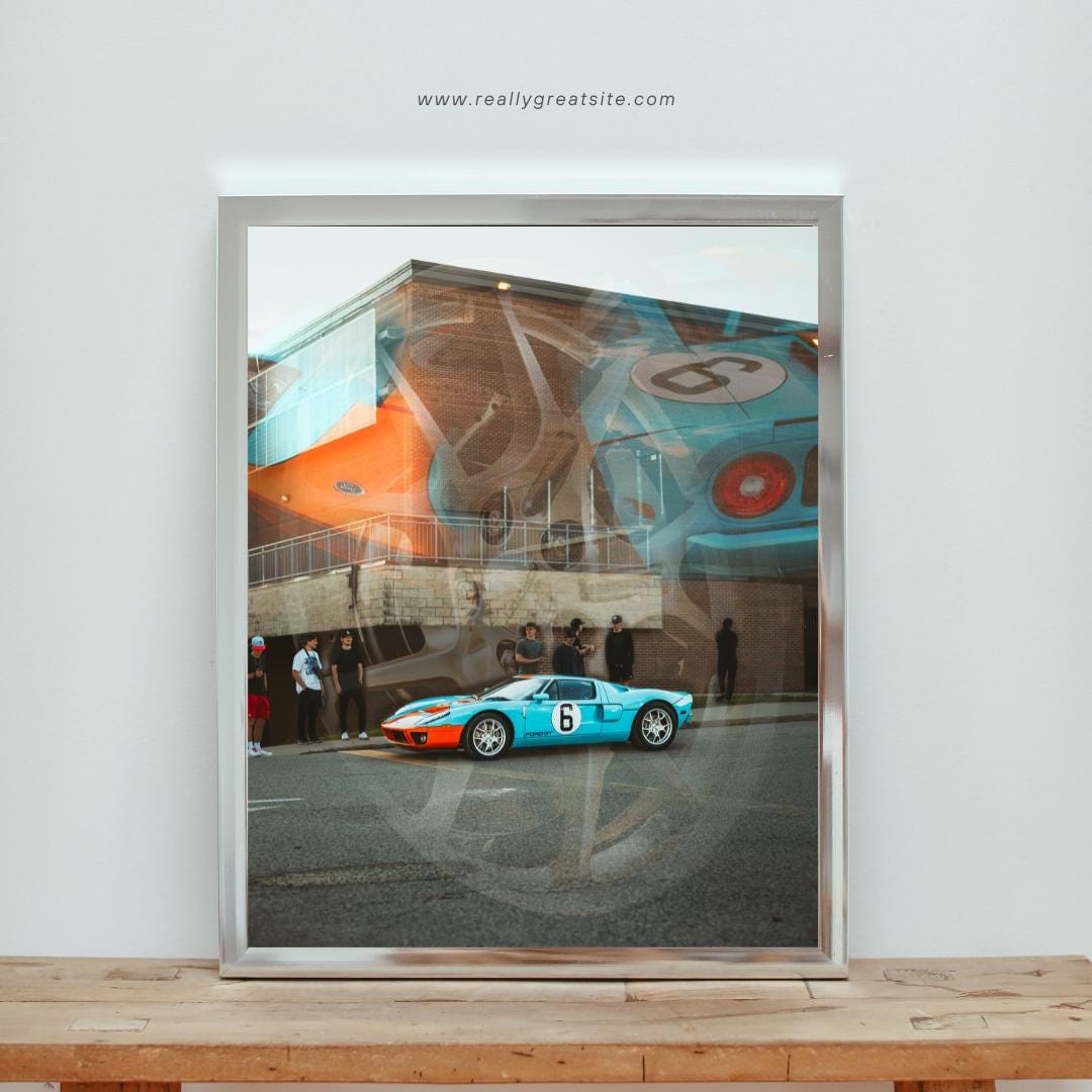 Ford GT40 Le Mans Race Car Poster: Museum-quality Matte Print - Etsy