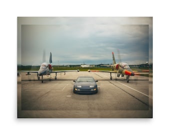 Nissan 300 ZX Automotive Gift JDM Legends Poster Garage Art
