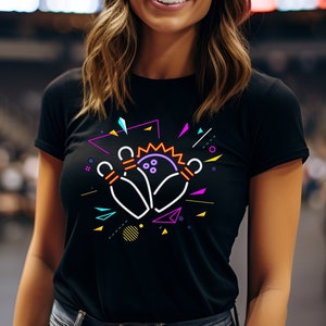 80s Retro Neon Bowling Tshirt, Bowling Lover Graphic Apparel, Bowling Team Clothing, Bowler Art, Bowling Birthday Party Gift, Custom Bowling