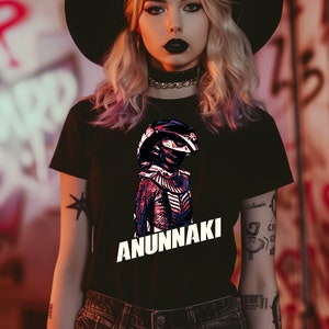 Anunnaki T-shirt, Ancient Aliens Graphic Apparel, Sumerian Gods Art, Planet Nibiru Birthday Party Gift, Enki Clothing, Ancient Astronaut