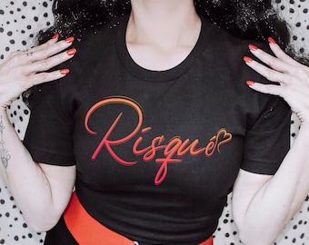 Risqué T-shirt, Adult Humor Graphic Apparel, Sexy Clothing, Custom Sex Birthday Party Gift, Naughty Party Art, QOS, Swinger Lifestyle, BBC