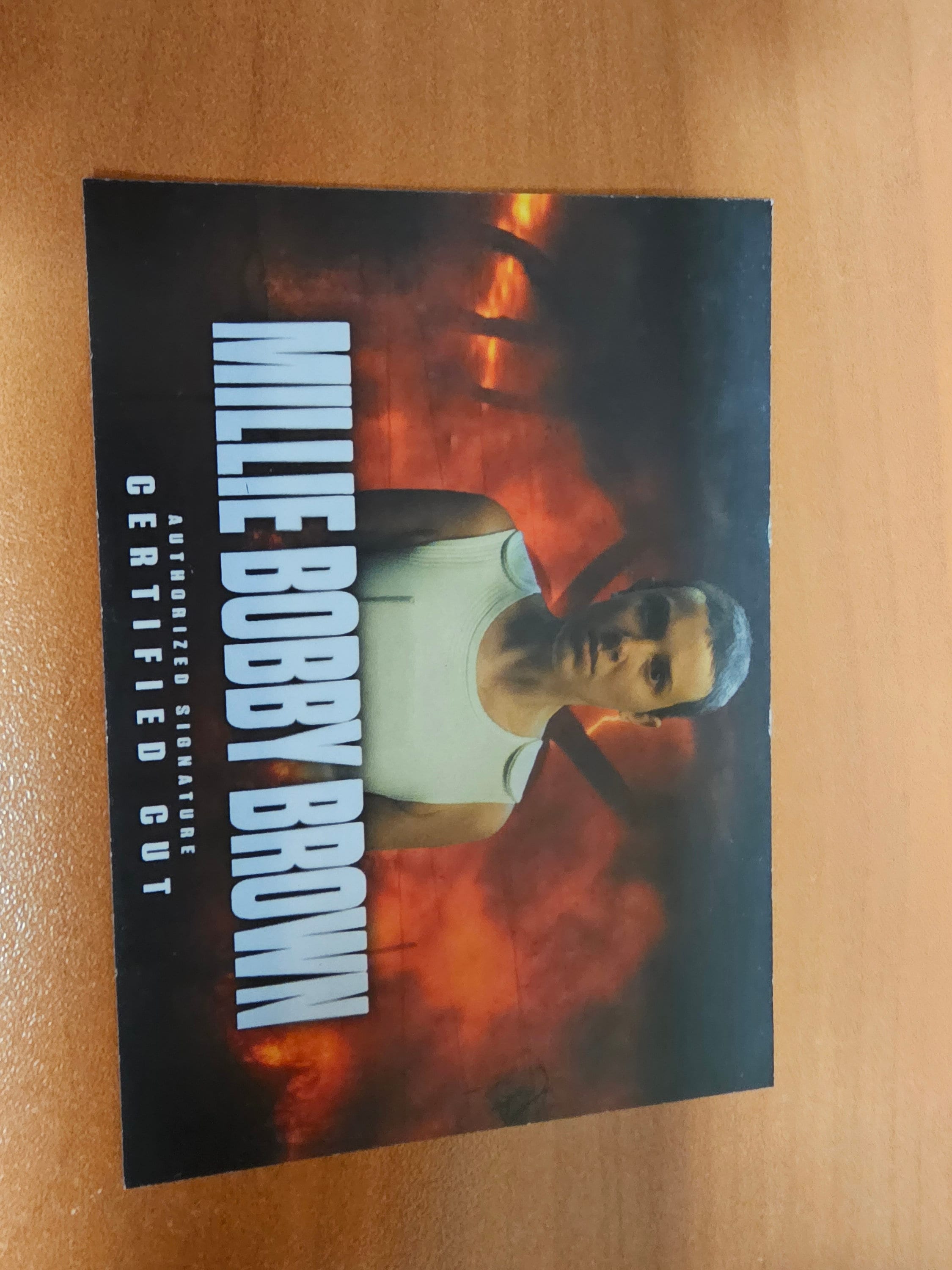 STRANGER THINGS Millie Bobby Brown Autograph Custom Card - Etsy