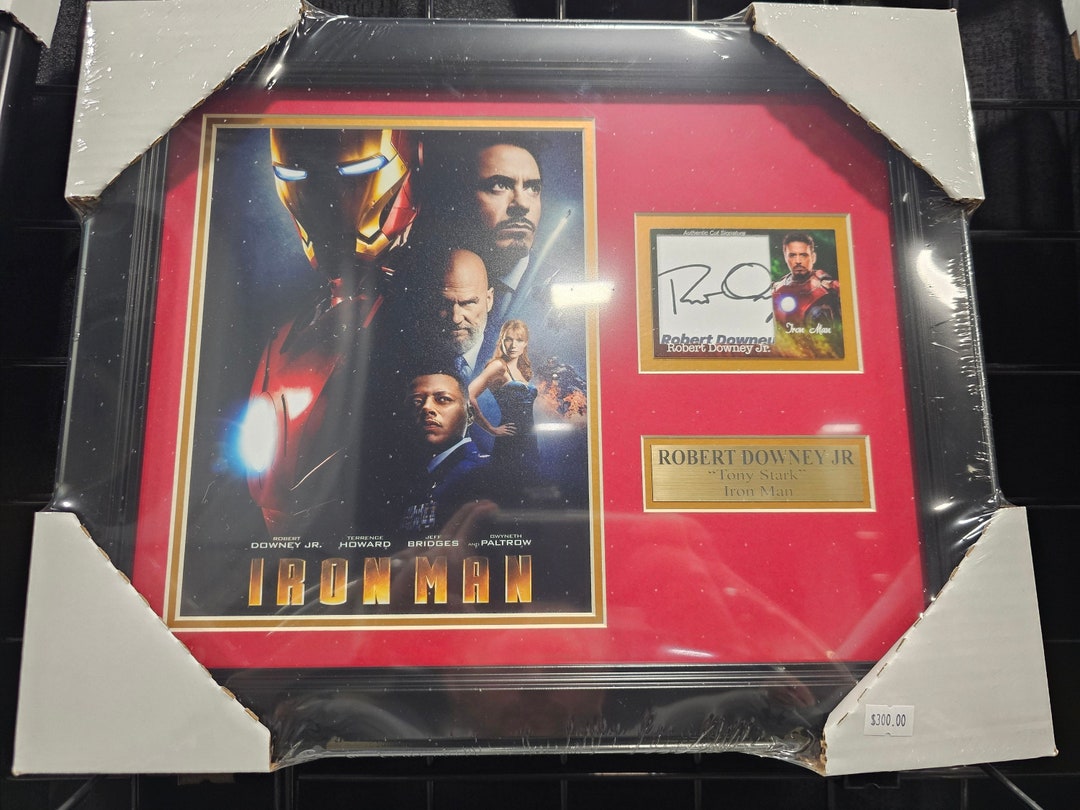 IRON MAN Robert Downey Jr Autographed Photo Signed Framed - Etsy