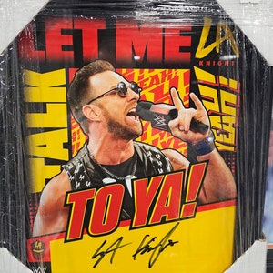 WWE LA KNIGHT autographed photo Signed 11X14 Framed
