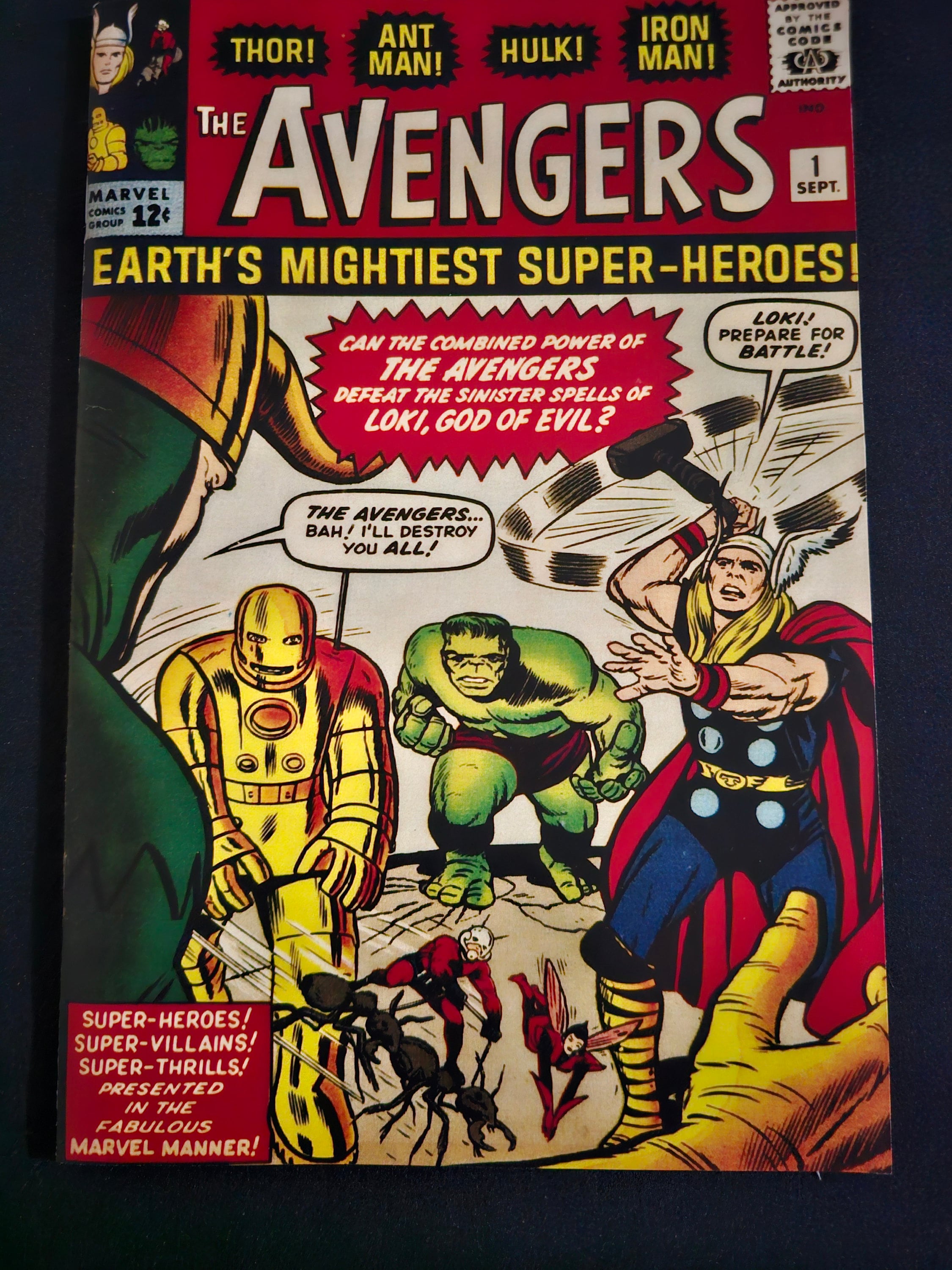 Avengers #1 1st Facsimile Reprint Comic Book Hulk Thor Iron Avengers #1 1st Facsimile Reprint Comic Book Hulk Thor Iron