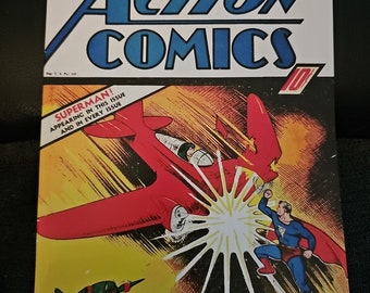 Réimpression de la bande dessinée en fac-similé Action Comics #10 Superman
