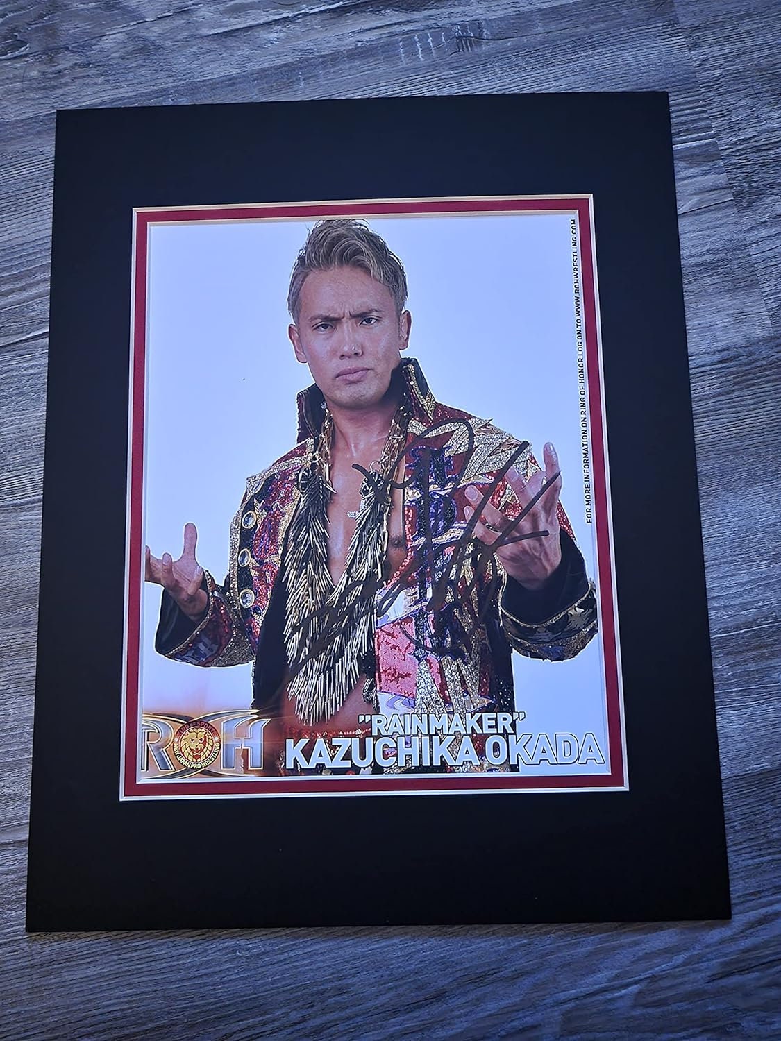 Njpw RAINMAKER KAZUCHIKA Okada Autograph 8X10 Photo - Etsy