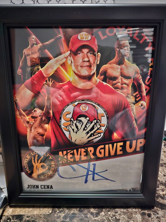 WWE ジョンシナ John Cena 限定フィギュア 直筆サインプレート 箱付
