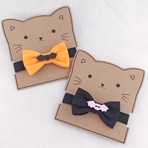 Halloween Cat Collar with Bat, Pastel Goth Cat Accessories, Kawaii Collar for Cat with Bow, Cute Cat Owner Gift, Cute Gift for Cat Lover