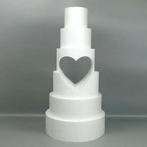 Heart-hole Cake Dummies Set