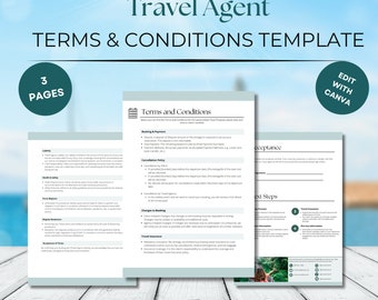 Travel Agent terms and conditions template travel agent proposal template small business forms marketing tools for travel agents terms form