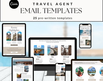 Travel agent email templates newsletter templates travel advisor small business travel marketing email marketing travel business prewritten