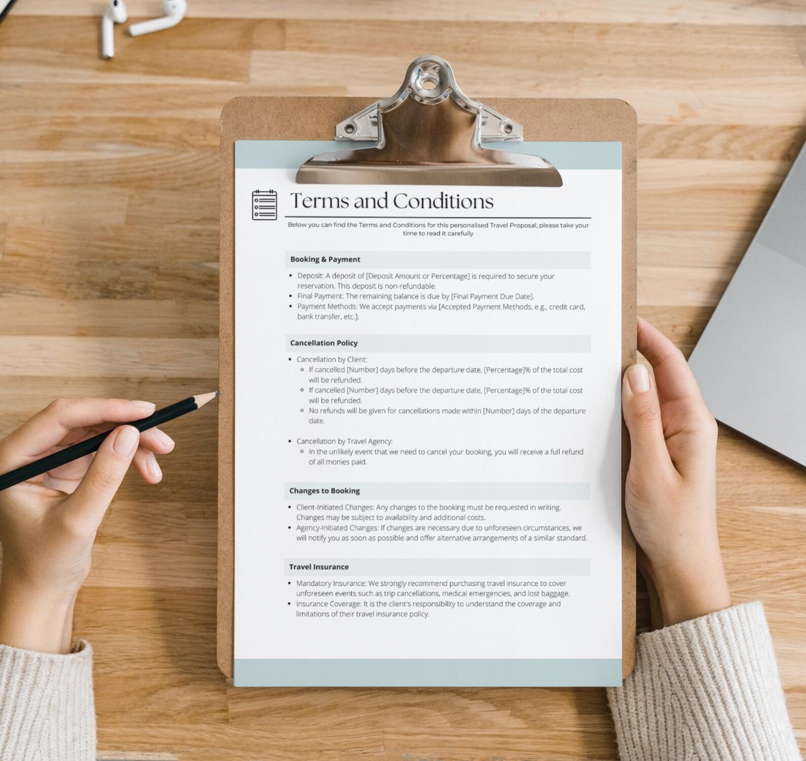 Travel Agent Terms and Conditions Template Travel Agent Proposal