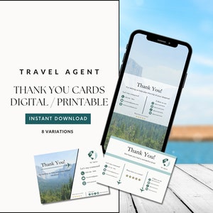 Dankeschön-Karten Reiseagent Reiseagent-Vorlagen Reiseagent-Formulare Essentials für Reiseagenten Dankeschön-Karten digital