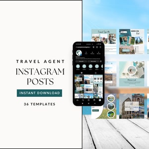 Travel agent Instagram post bundle Social media posts travel agent Travel agent marketing. Travel Instagram post templates travel advisor