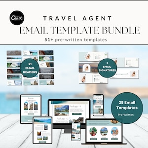 Travel agent email templates newsletter travel advisor email signatures email header marketing email marketing travel business prewritten