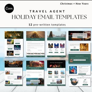 Holiday Travel agent email templates newsletter templates small business travel marketing email marketing travel business prewritten