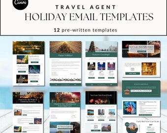 Holiday Travel agent email templates newsletter templates small business travel marketing email marketing travel business prewritten