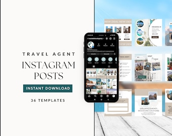Travel agent Instagram post bundle Social media posts travel agent Travel agent marketing. Travel Instagram post templates travel agency