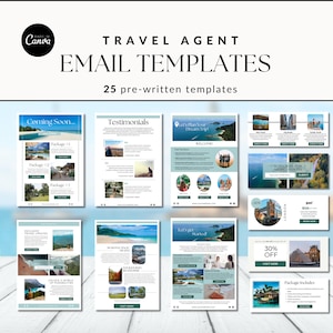 Travel agent email templates newsletter templates travel advisor small business travel marketing email marketing travel business prewritten